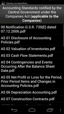 Accounting Standards India android App screenshot 2