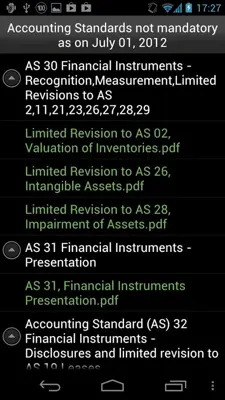 Accounting Standards India android App screenshot 3